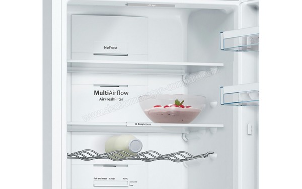 BOSCH KGN36VW3A - Vue de la partie r&eacute;frig&eacute;rateur