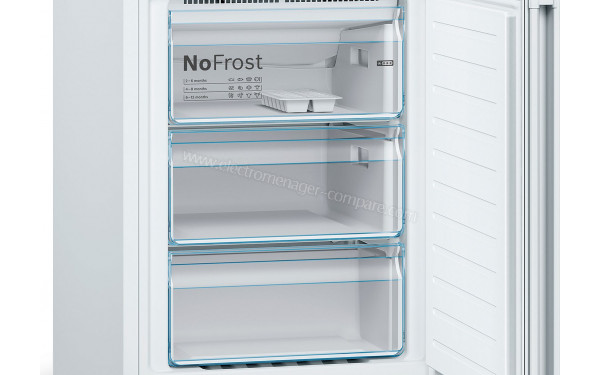 BOSCH KGN36VWED - Vue de l'int&eacute;rieur partie cong&eacute;lateur