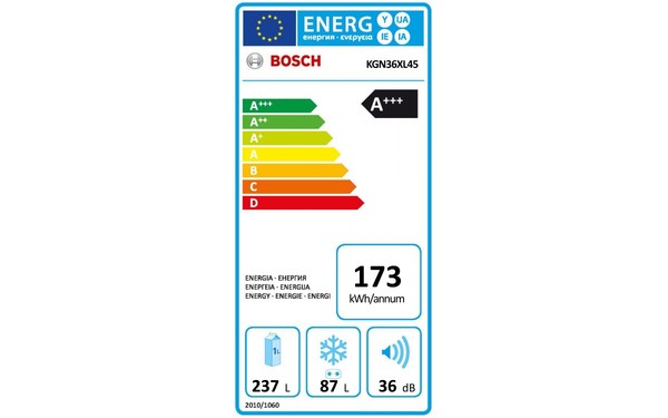 BOSCH KGN36XL45 - &Eacute;tiquette &eacute;nergie