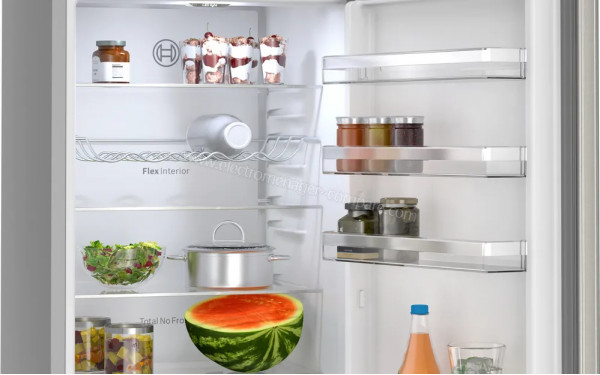 BOSCH KGN392I1F - Vue de l'int&eacute;rieur partie r&eacute;frig&eacute;rateur