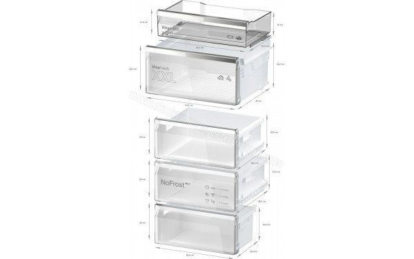 BOSCH KGN39AIAU - Dimensions