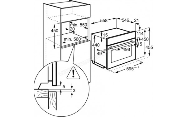 BOSCH KGN39EXCF - Dimensions