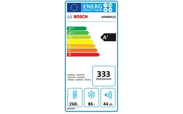 BOSCH KGN39VL21 - &Eacute;tiquette &eacute;nergie