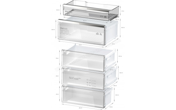 BOSCH KGN49AIBT - Dimensions