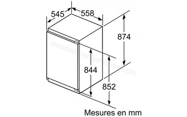 BOSCH KIL22AF30 - Sch&eacute;ma d'encastrement 