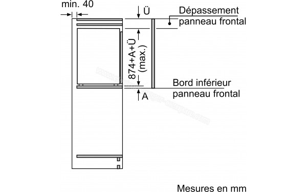 BOSCH KIL22SFE0 - Dimensions