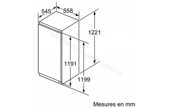 BOSCH KIL42AD40 - Schema d'encastrement 1
