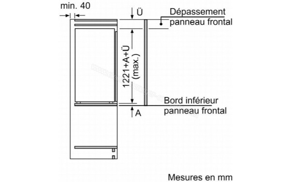 BOSCH KIL42NSE0 - Dimensions