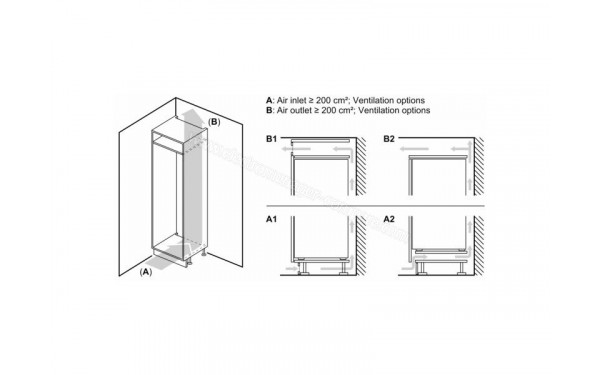 BOSCH KIL42NSE0 - Dimensions