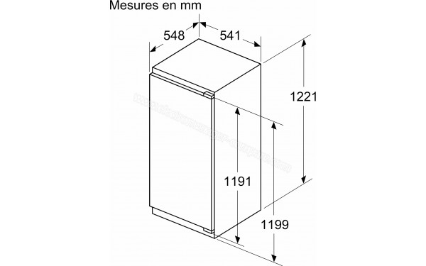 BOSCH KIL42SFE0 - Dimensions
