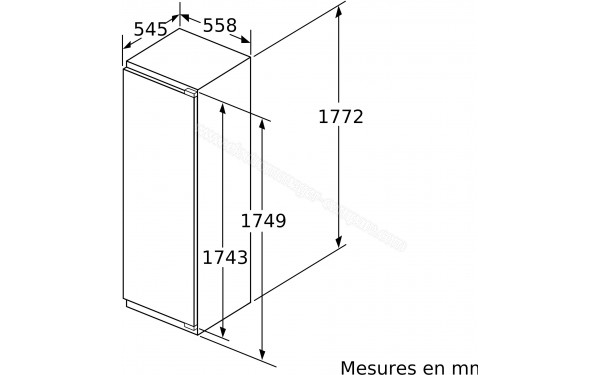 BOSCH KIL82AFF0 - Dimensions