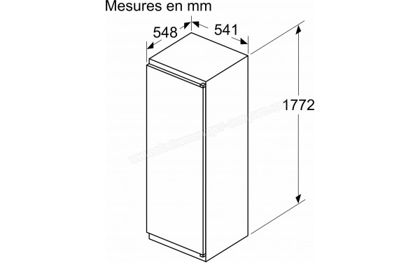 BOSCH KIL82NSE0 - Dimensions