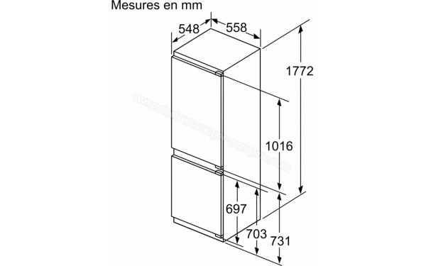 BOSCH KIN86ADB0 - Dimensions
