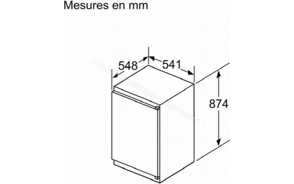 BOSCH KIR21NSE0 - Dimensions