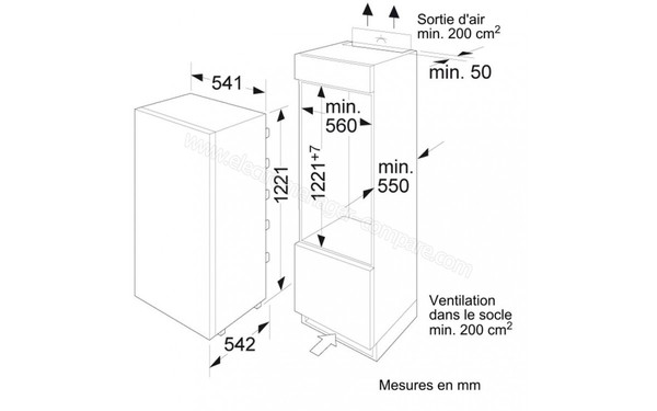 BOSCH KIR24V21FF - Scemas d'encastrement