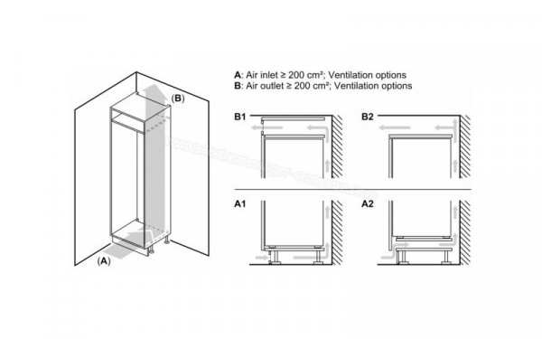 BOSCH KIR41NSE0 - Dimensions