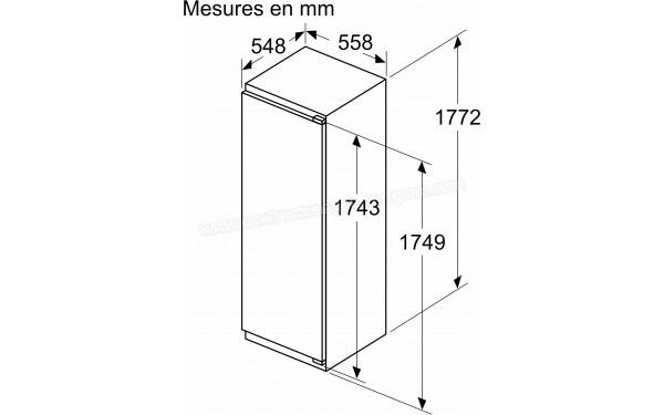 BOSCH KIR81ADC0 - Dimensions