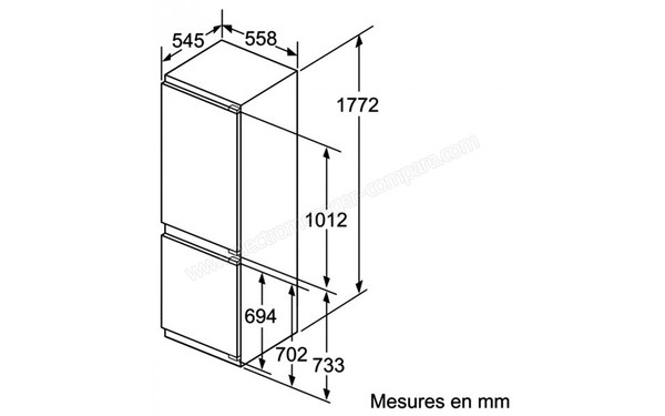 BOSCH KIS86AF30 - Schema d'encastrement 1