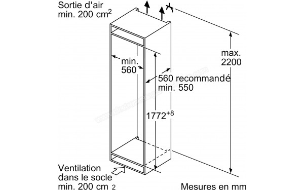 BOSCH KIS86AFE0 - Sch&eacute;ma technique