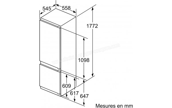 BOSCH KIS87AFE0 - Dimensions