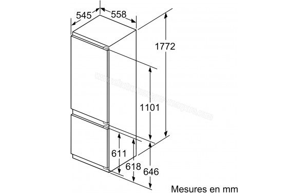 BOSCH KIS87EDD0 - Dimensions