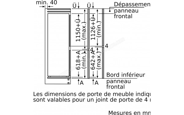 BOSCH KIS87EDD0 - Dimensions