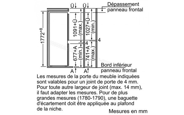 BOSCH KIV34A21FF - Schemas d'encastrement 2