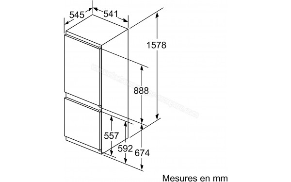 BOSCH KIV77VSF0 - Dimensions