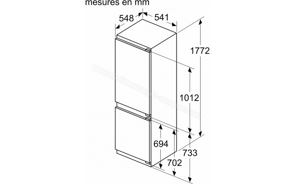 BOSCH KIV86SFE0 - Dimensions
