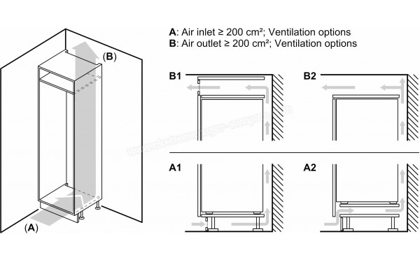 BOSCH KIV86SFE0 - Dimensions