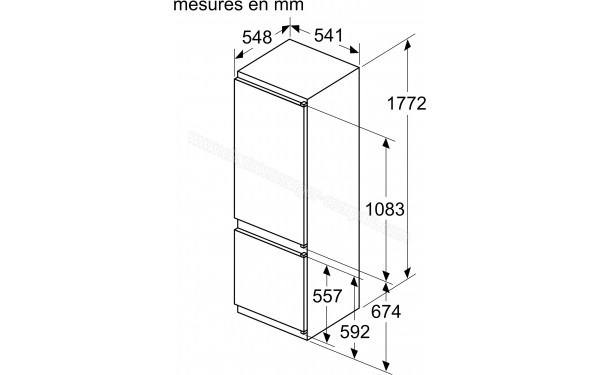 BOSCH KIV875SE0 - Dimensions