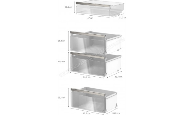 BOSCH KSN36AICM - Dimensions