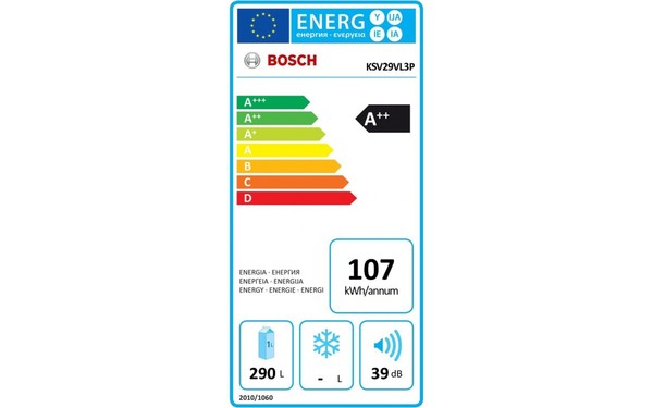 BOSCH KSV29VL3P - &Eacute;tiquette &eacute;nergie