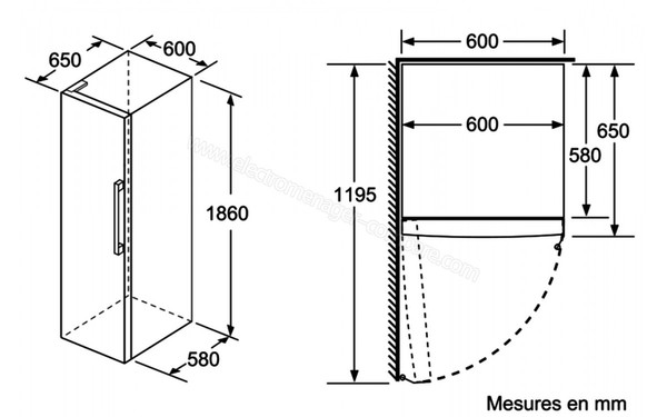 BOSCH KSV36CW3P - Sch&eacute;ma technique