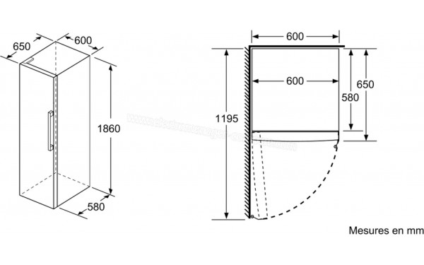 BOSCH KSV36VLEP - Sch&eacute;ma technique