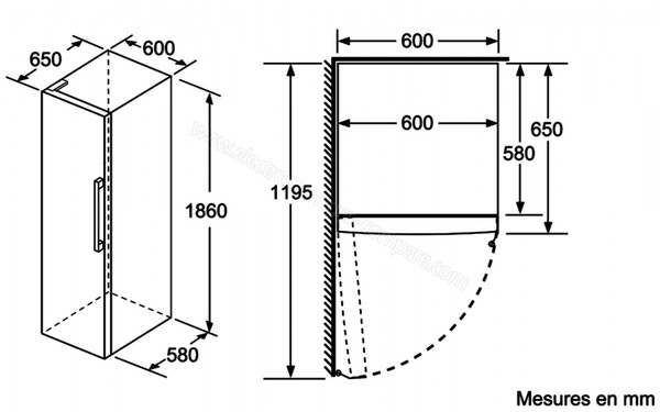 BOSCH KSV36VW3P - Sch&eacute;ma technique