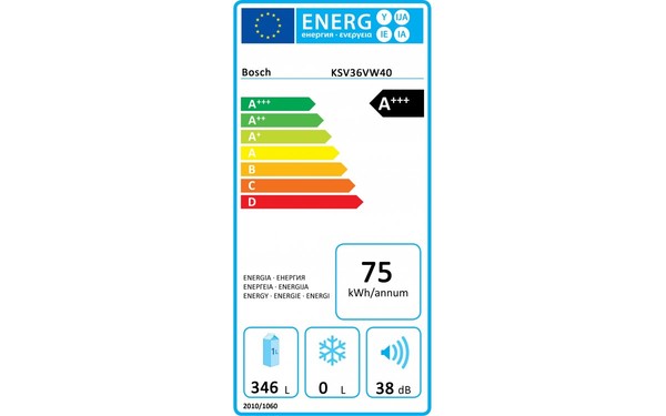 BOSCH KSV36VW40 - &Eacute;tiquette &eacute;nergie