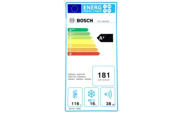 BOSCH KTL16VW20 - &Eacute;tiquette &eacute;nergie