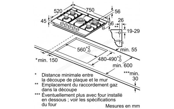 BOSCH PGQ7B5B90 - Sch&eacute;ma technique