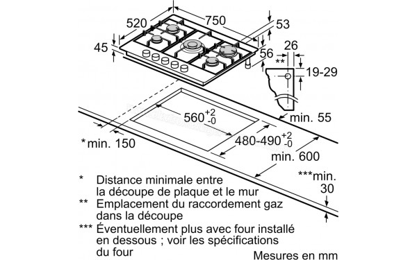 BOSCH PGQ7B5K90 - Dimensions