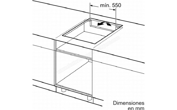 BOSCH PIJ631BB5E - Dimensions