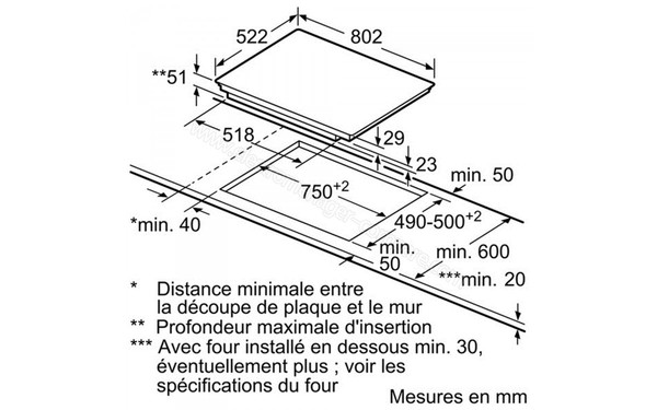 BOSCH PIP851F17E - Niche d'encastrement