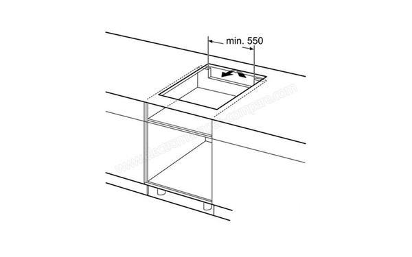 BOSCH PIT611F17E - Sch&eacute;ma d'encastrement 2