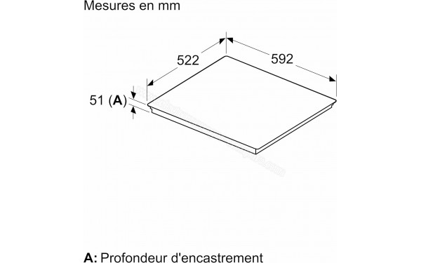 BOSCH PIX631HC1H - Dimensions