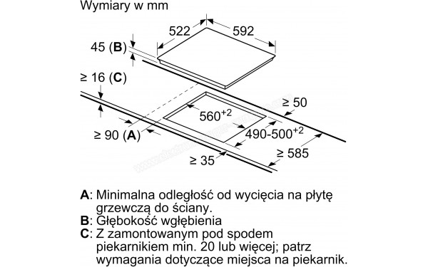 BOSCH PKE611FP1E - Sch&eacute;ma technique
