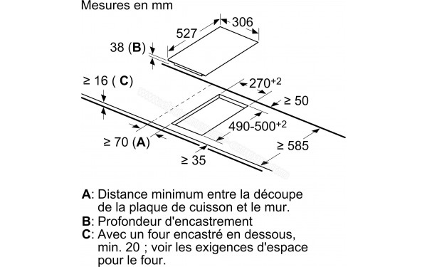 BOSCH PKF375FP2E - Dimensions