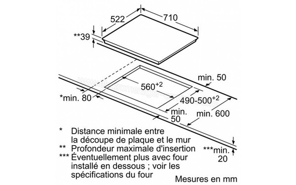 BOSCH PKF751F17E - Niche d' encastrement