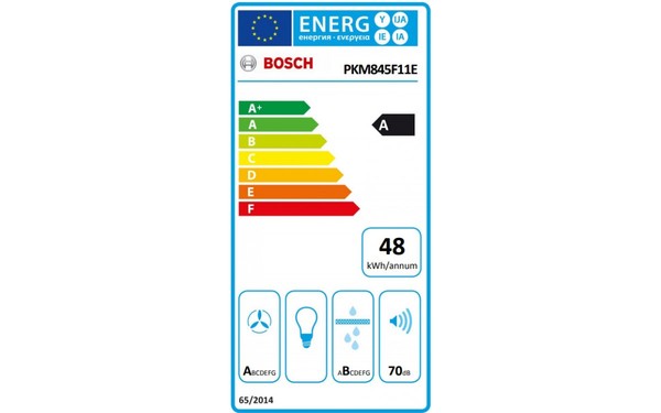 BOSCH PKM845F11E - &Eacute;tiquette &eacute;nergie