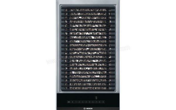 BOSCH PKU375FB1E - Vue du dessus avec pierres de lave