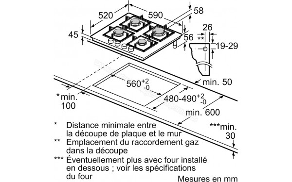 BOSCH PPP6A6I40 - Dimensions